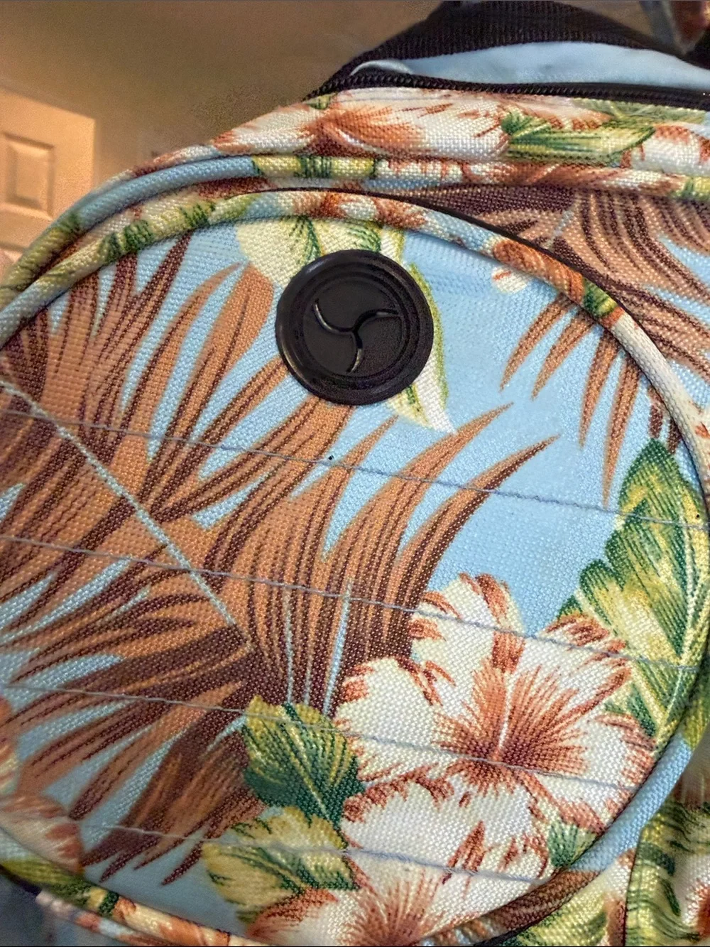 Men's Light Blue Tropical Backpack